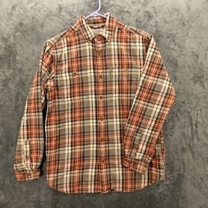 VTG Y2K Carhart Relaxed Fit Men's Flannel Long-Sleeve Plaid Shirt Size M